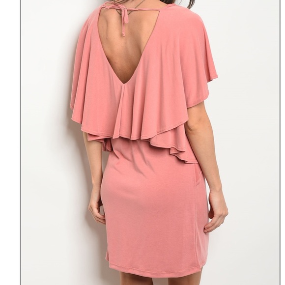 Open Back Mini Dress S-M-L - Picture 3 of 6